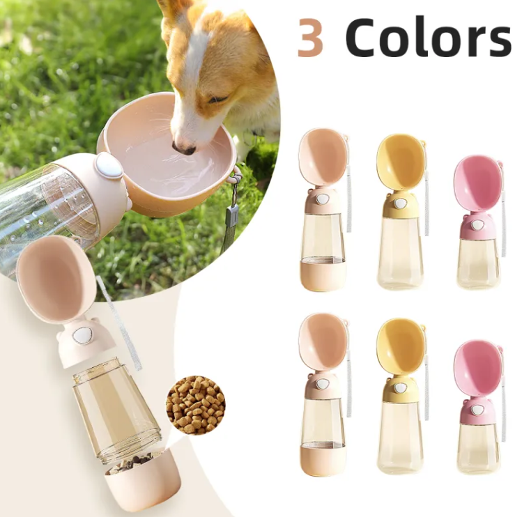 Portable pet water bottle