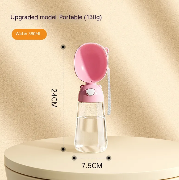 Portable pet water bottle