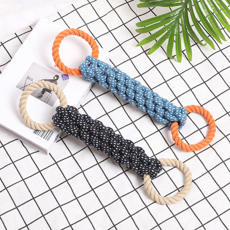 Durable tug dog toy