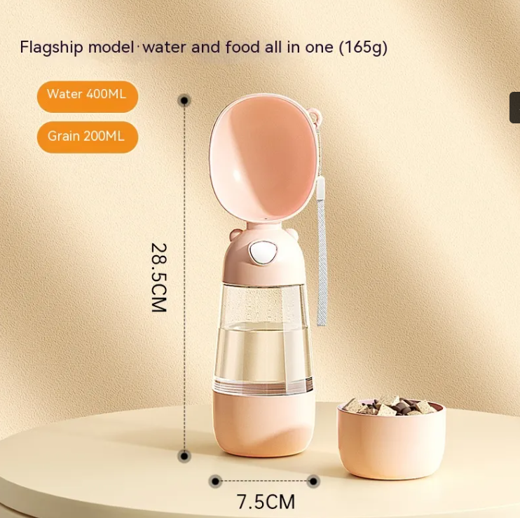 Portable pet water bottle